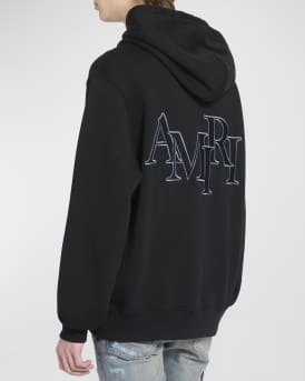 Men's Staggered Logo Hoodie