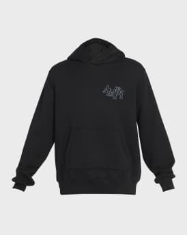 Men's Staggered Logo Hoodie