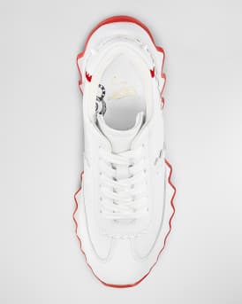 Kid's Mini Shark Flat Red Sole Runner Sneakers, Toddlers/Kids