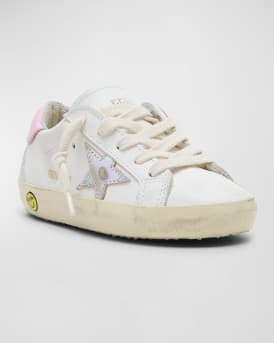 Girl's Superstar Leather Low-Top Sneakers, Kids