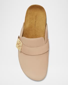 Mellow Suede Buckle Slide Mules