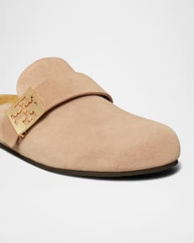 Mellow Suede Buckle Slide Mules