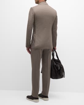 Men's Wool Sharkskin Suit