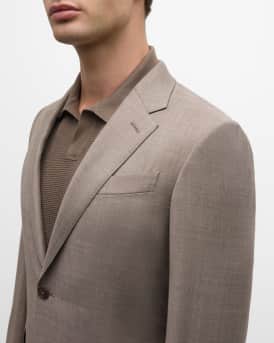 Men's Wool Sharkskin Suit