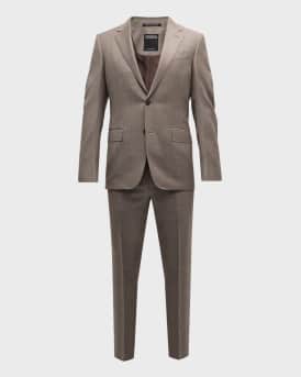 Men's Wool Sharkskin Suit