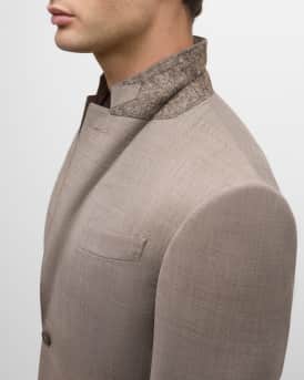 Men's Wool Sharkskin Suit