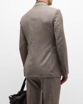 Men's Wool Sharkskin Suit