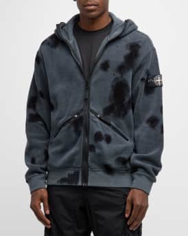 Stone Island Men s Zip Front Tie Dye Hoodie Neiman Marcus
