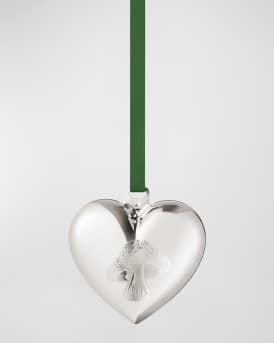 2023 Palladium-Plated Heart Ornament