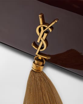 Kate Small Tassel YSL Wallet on Chain in Patent Leather