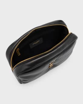 Cassandre Medium YSL Cosmetic Pouch in Smooth Padded Leather
