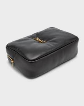 Cassandre Medium YSL Cosmetic Pouch in Smooth Padded Leather