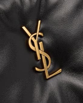 Cassandre Medium YSL Cosmetic Pouch in Smooth Padded Leather