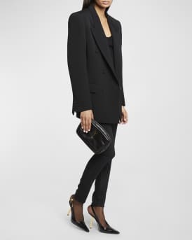 Mini Cosmetic YSL Pouch in Padded Smooth Leather