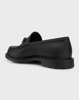 Men's New Dark Rubber Bit Loafers