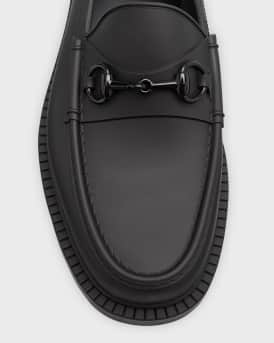 Men's New Dark Rubber Bit Loafers
