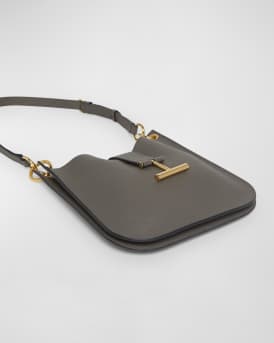 Tara Small Hobo Crossbody in Grained Leather