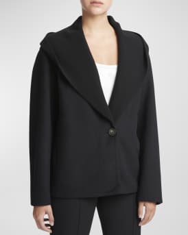 Vince hooded wool coat store