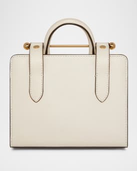 Nano Metal Bar Leather Tote Bag