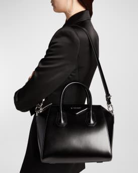 Antigona Small Top Handle Bag in Box Leather