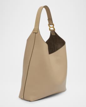 Marcie Hobo Bag in Grained Leather