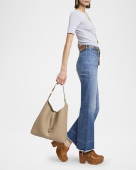 Marcie Hobo Bag in Grained Leather