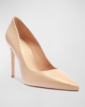 Lou Leather Stiletto Pumps
