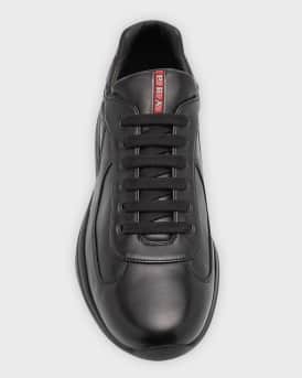 Men's Americas Cup Napa Leather Low-Top Sneakers