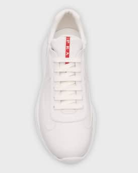 Men's Americas Cup Napa Leather Low-Top Sneakers