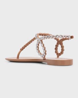 Almost Bare Crystal Jelly Slingback Sandals
