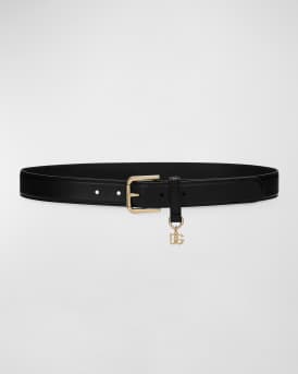 DG Charm Smooth Leather & Brass Belt 