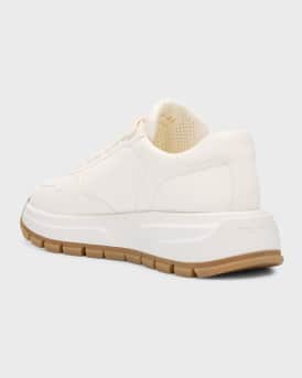 Leather Logo Runner Sneakers