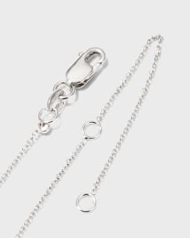 18K White Gold Hexagonal Diamond Necklace, 0.7tcw