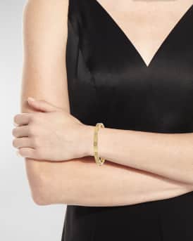 18K Yellow Gold Diamond Love in Verona Bangle