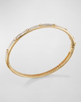 Modern Renaissance Bracelet with Diamonds in 18K Gold, 4.5mm