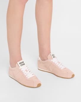Suede Bicolor Retro Trainer Sneakers