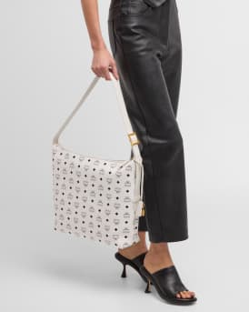 Aren Visetos Monogram Hobo Bag