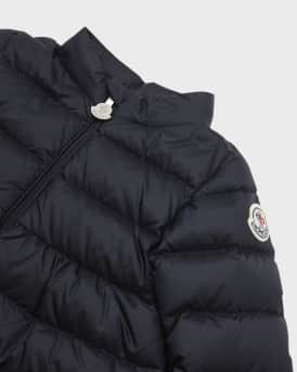 Girl's Joelle Short Quilted Down Jacket, Size 12M-3