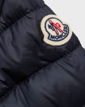 Girl's Joelle Short Quilted Down Jacket, Size 12M-3