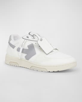 Men's Slim Out Of Office Mesh and Leather Low-Top Sneakers