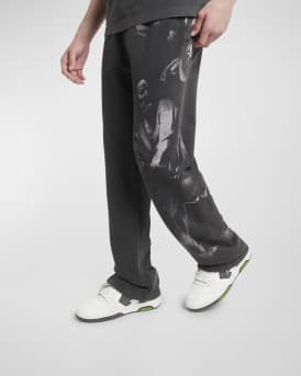 Men's Slim Out Of Office Mesh and Leather Low-Top Sneakers