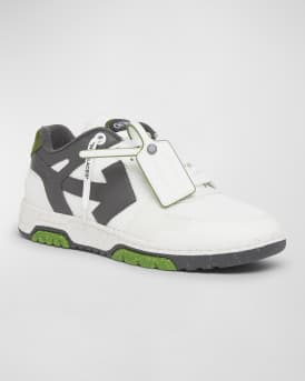 Men's Slim Out Of Office Mesh and Leather Low-Top Sneakers