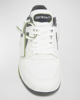 Men's Slim Out Of Office Mesh and Leather Low-Top Sneakers