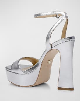 Caia Crystal Heart Platform Sandals