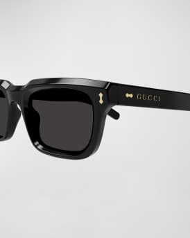 Men's Acetate Rectangle Sunglasses