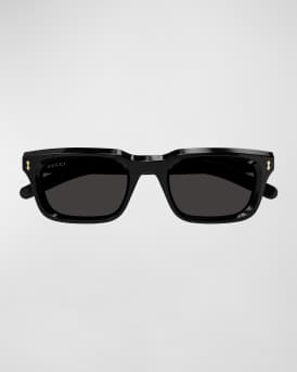 Men's Acetate Rectangle Sunglasses