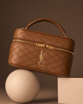 Vanity Mini Quilted Leather Top-Handle Bag