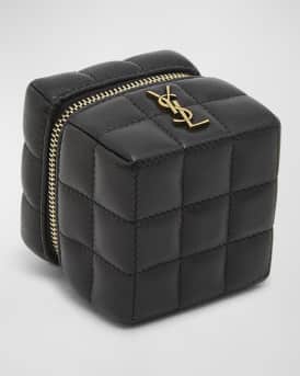Mini YSL Cube Leather Top-Handle Bag