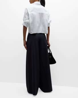 Next Ex Cropped Shirt in Superfine Cotton