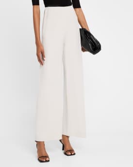 High-Waist Cotton Bias Pants